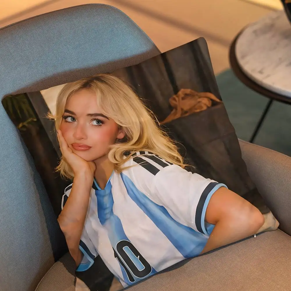Bring Your Love Sabrina Carpenter day gift Pillow Case Living Room Sofa Cushion Cover Suitable For Home Bedroom Room custom