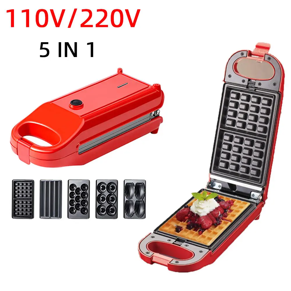 5 in 1 Donut Maker Waffle Maker Sandwich Maker 220V110V Household