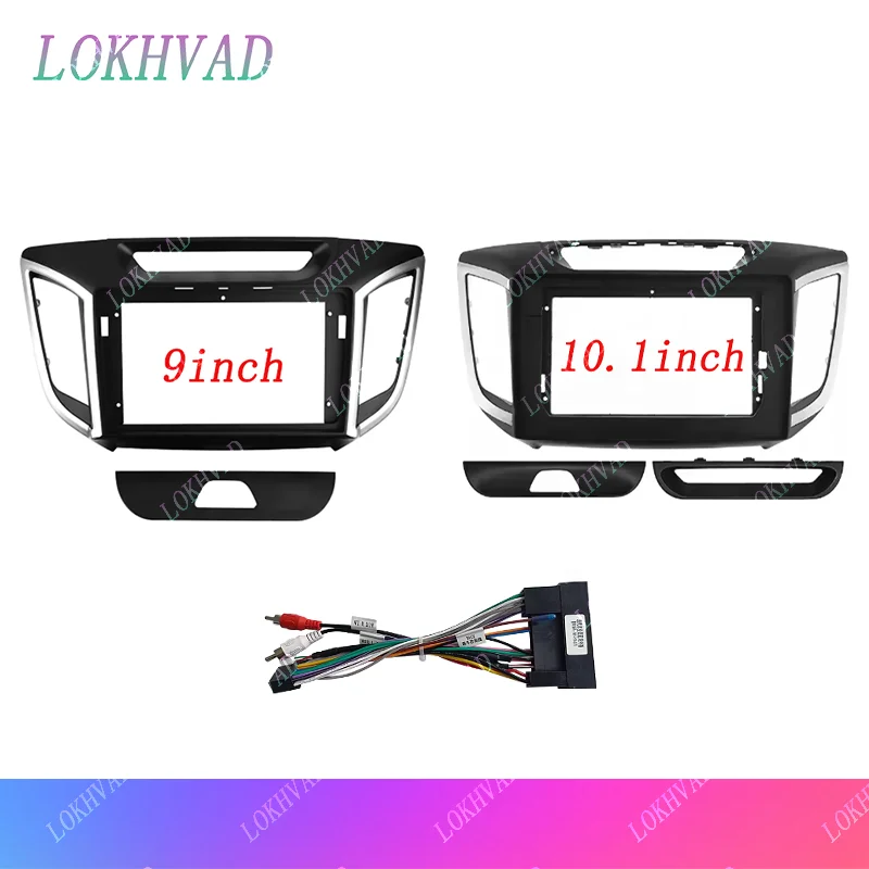 

Car Audio Fascia Frame Adapter For Hyundai IX25 Creta 2015 -2019 9" 10.1" Big Screen 2DIN Dash Fitting Panel Frame Kit