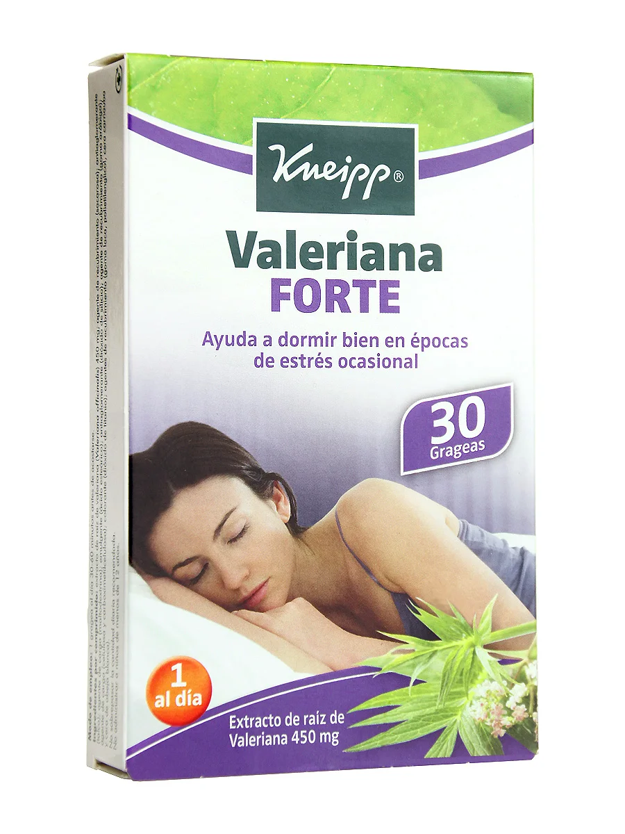 Valeriana forte kneipp 30 grageas-helps you sleep well in times of occasional stress.