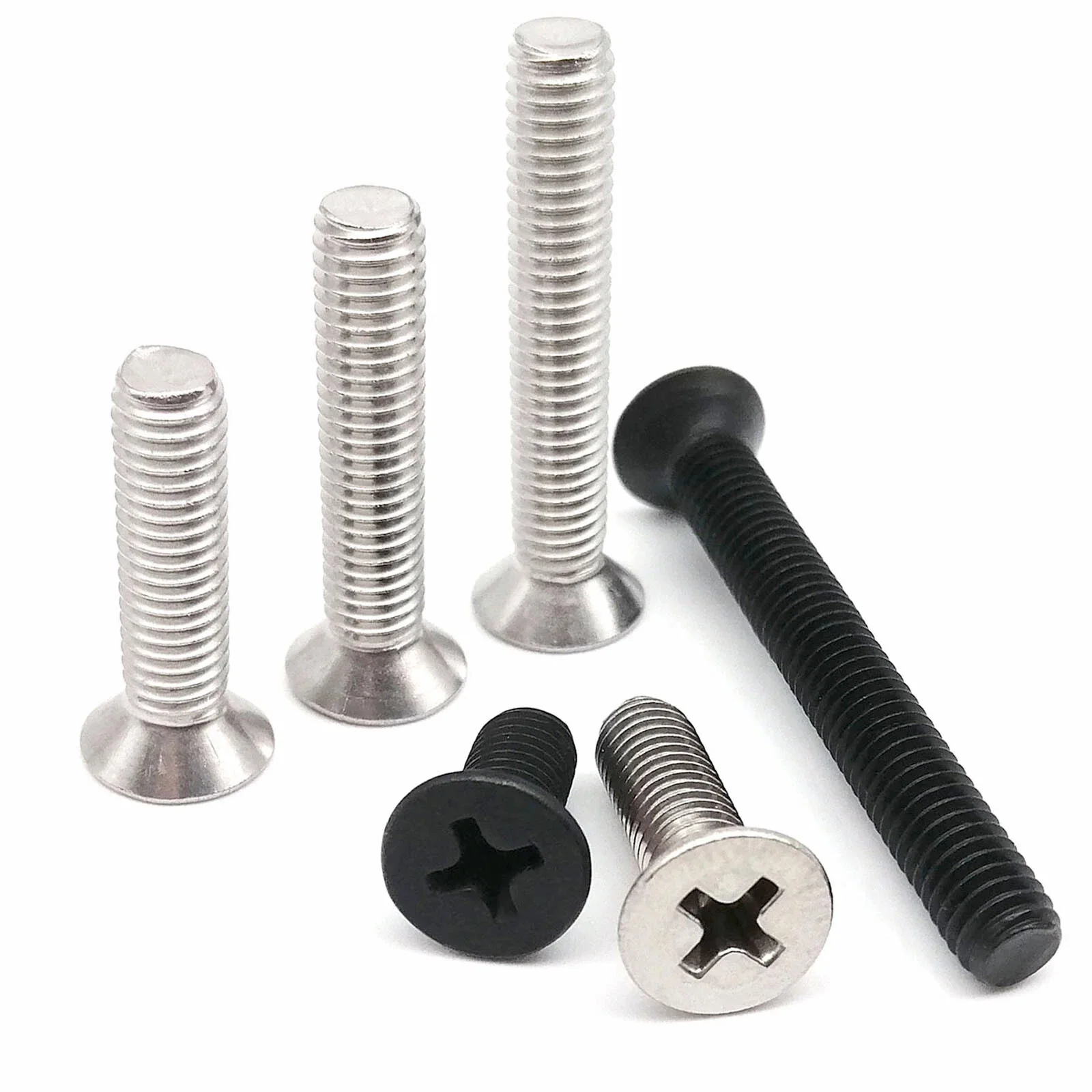 M1.2~ M5 Small Micro Phillips Flat Countersunk Head Bolt Screw for Electronics Laptop Computer Phone Camera Toys Car Repair
