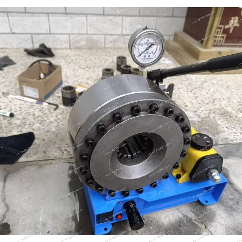 

Manual Hydraulic Pipe Press – 7-Die Explosion-Proof Hose Crimping Tool, Heavy Duty & Portable for On-Site Repairs
