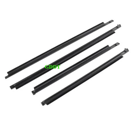 4 Pieces Window Glass Rubber for Toyota 4Runner 1996-2001 Glass Protector Weatherstrip Seal Laminate Outside Moulding Belt Line