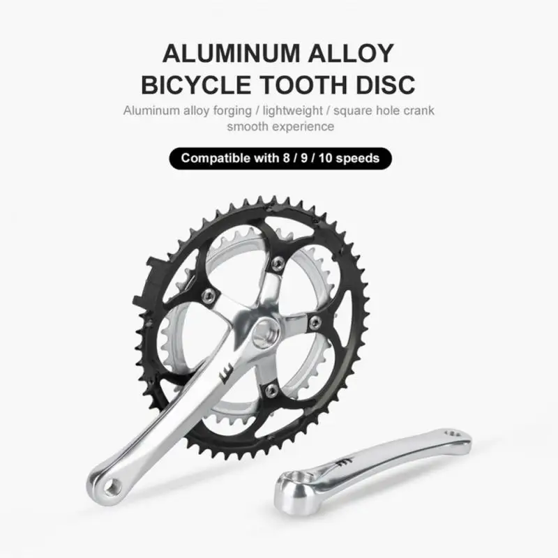 Road Bike Hollow Double Sprockets Crankset 50T-34T 53T-39T 170mm Crank 110/130 BCD Bottom Bracket Road Parts