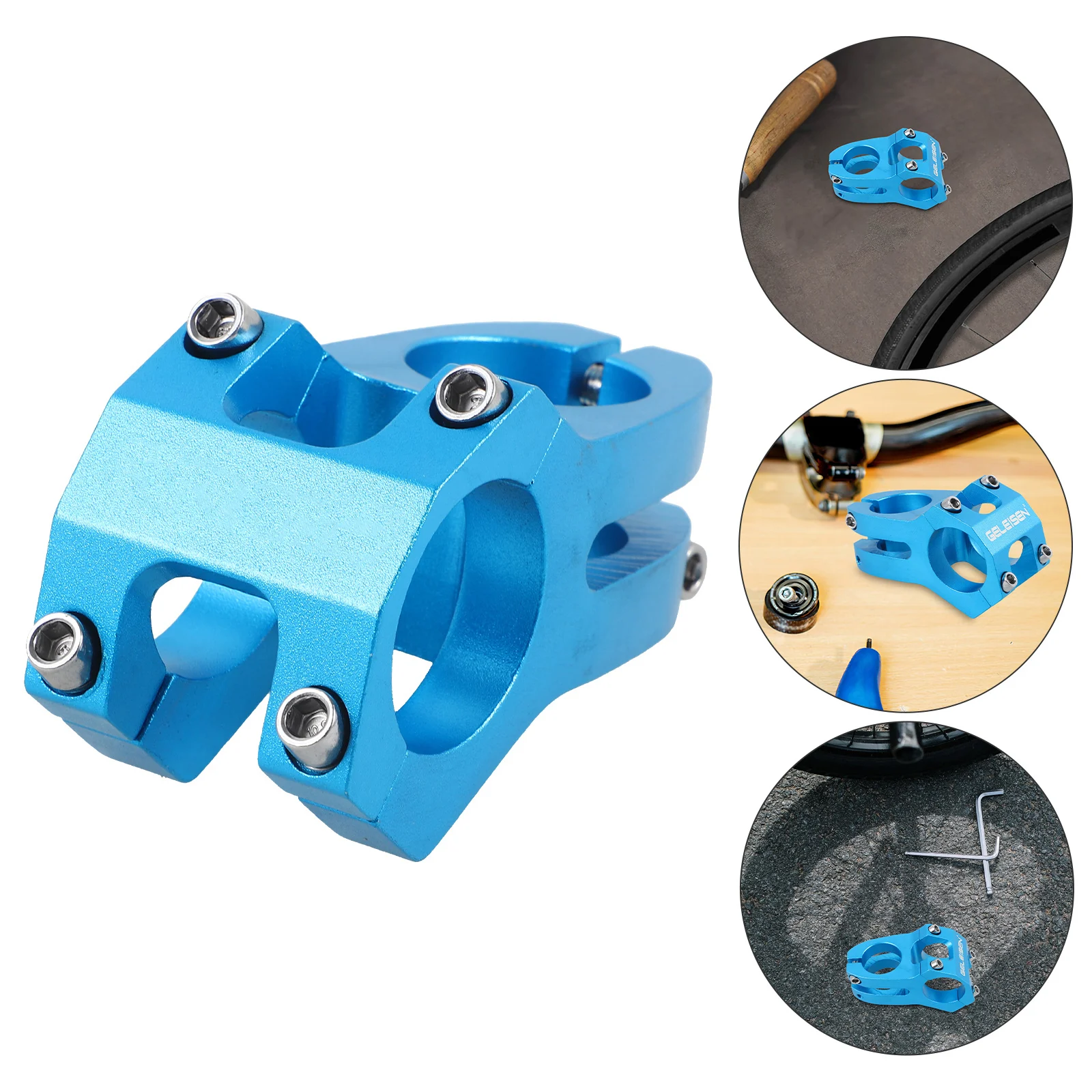 Durable Aluminum Alloy Bike Stem Riser Enhances Stability Portable for Various Bicycles Bike Stem Handlebar Riser