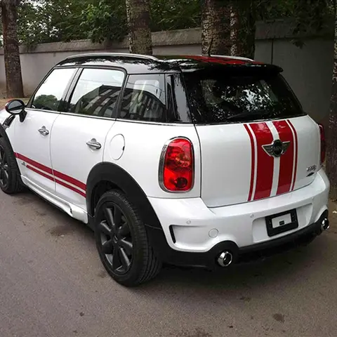 Car Rear Trunk Decal Stripe Back Door Stickers For MINI Cooper S R50 R55 R56 R60 Clubman F54 F55 F56 F60 Countryman Accessories