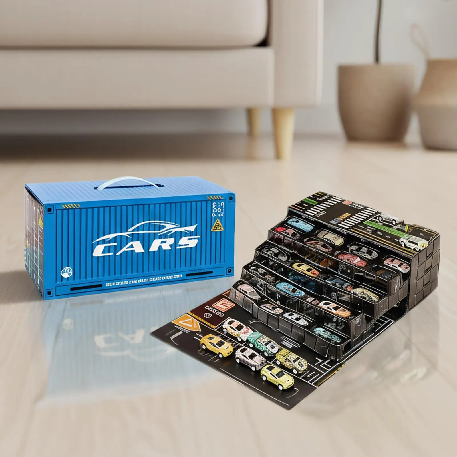 سيارات صغيرة للأطفال يموت يلقي التراجع المركبات 48 قطعة ألعاب السباق مع حصيرة اللعب للأطفال الأولاد المنزل السفر غرفة نوم الفصول الدراسية