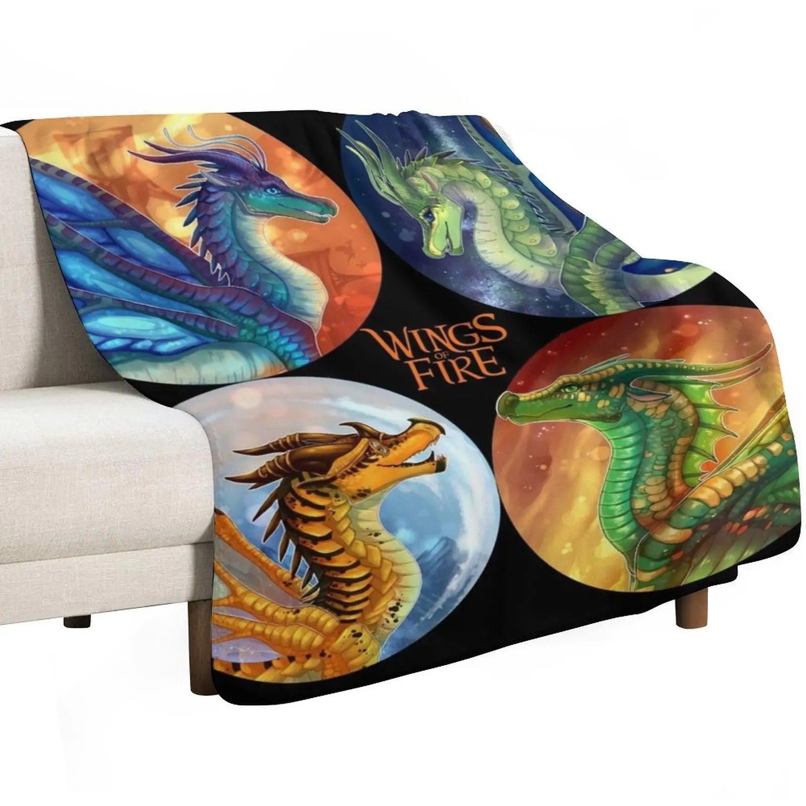Wings of Fire - Heroes of the Lost Continent Throw Blanket Polar Beautifuls Retros Bed covers Multi-Purpose Blankets