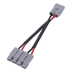 50A Anderson Plug Connector Dual Y Adapter Battery Power Connector Forklift Power Plug Connector With 6MM Car Cable