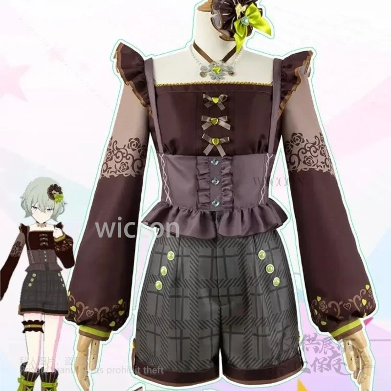 Аниме игровой проект Sekai Kusanagi Nene костюмы для косплея PJSK платье одежда полный комплект парики Хэллоуин вечерние униформа по индивидуальному заказу