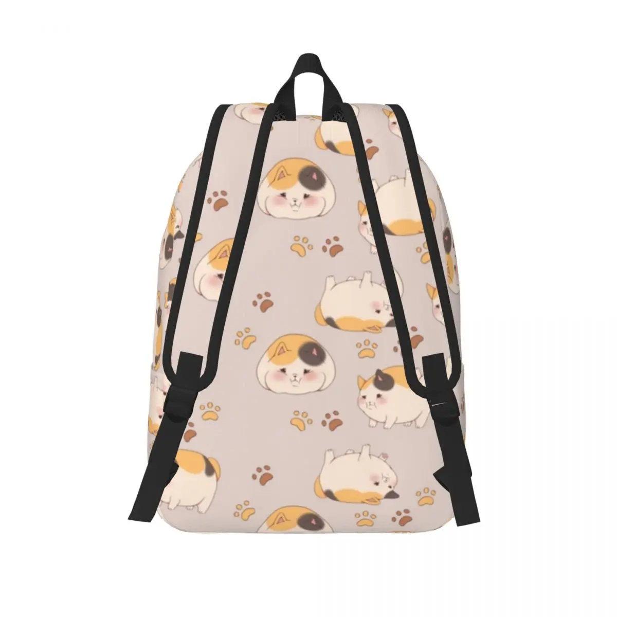 Animais Pet Daypack para Adolescentes, Fat Cat School Bookbag, Middle High College Gift, Bookbag para Estudantes