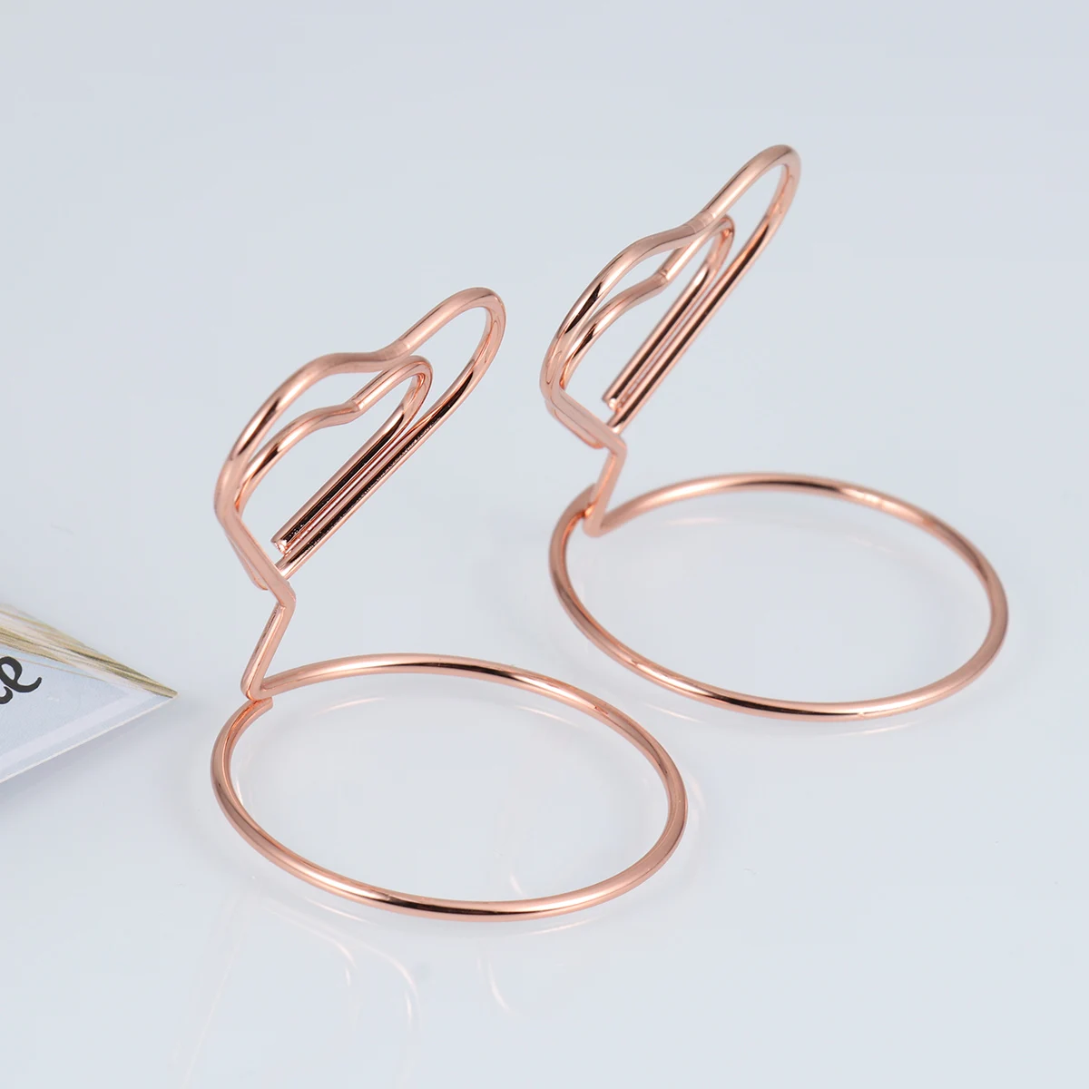 

20pcs Business Card Holder Memo Table Number Name Clip Supplies Shape Desk Accessories Reusable