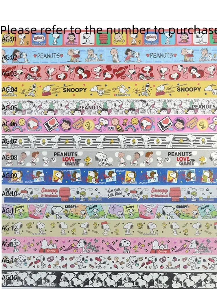 5M Cute Cartoon Snoopy DIY Closure Decorative Washi Tape （Random Not Repeating）