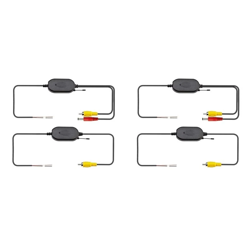 NEW HOT in Stock-2X 12V 2.4Ghz Car Wireless Transmitter And Receiver For Vehicle Spare Camera/Front Car Camera