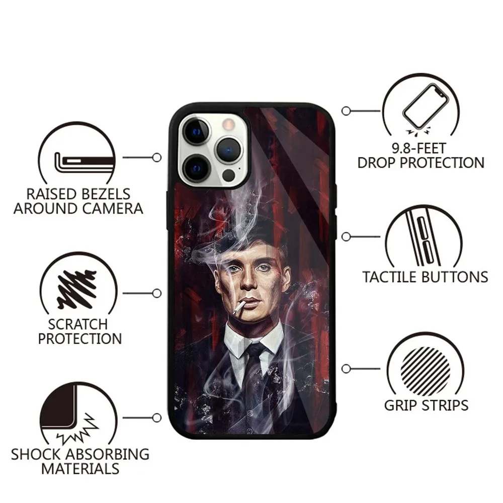 Movie P-Peaky B-Blinders Phone Case For iPhone 15,14,13,12,11,Plus,Pro,Max Mini Magsafe Magnetic Wireless Charging