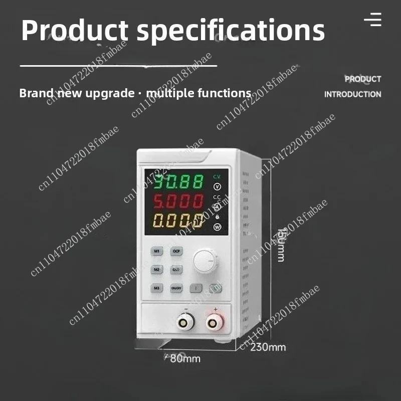 Laboratory DC Power Supply Unit Adjustable 4 Digit Mini Lab Bench Power Supply Source Memory Function Voltage Regulator