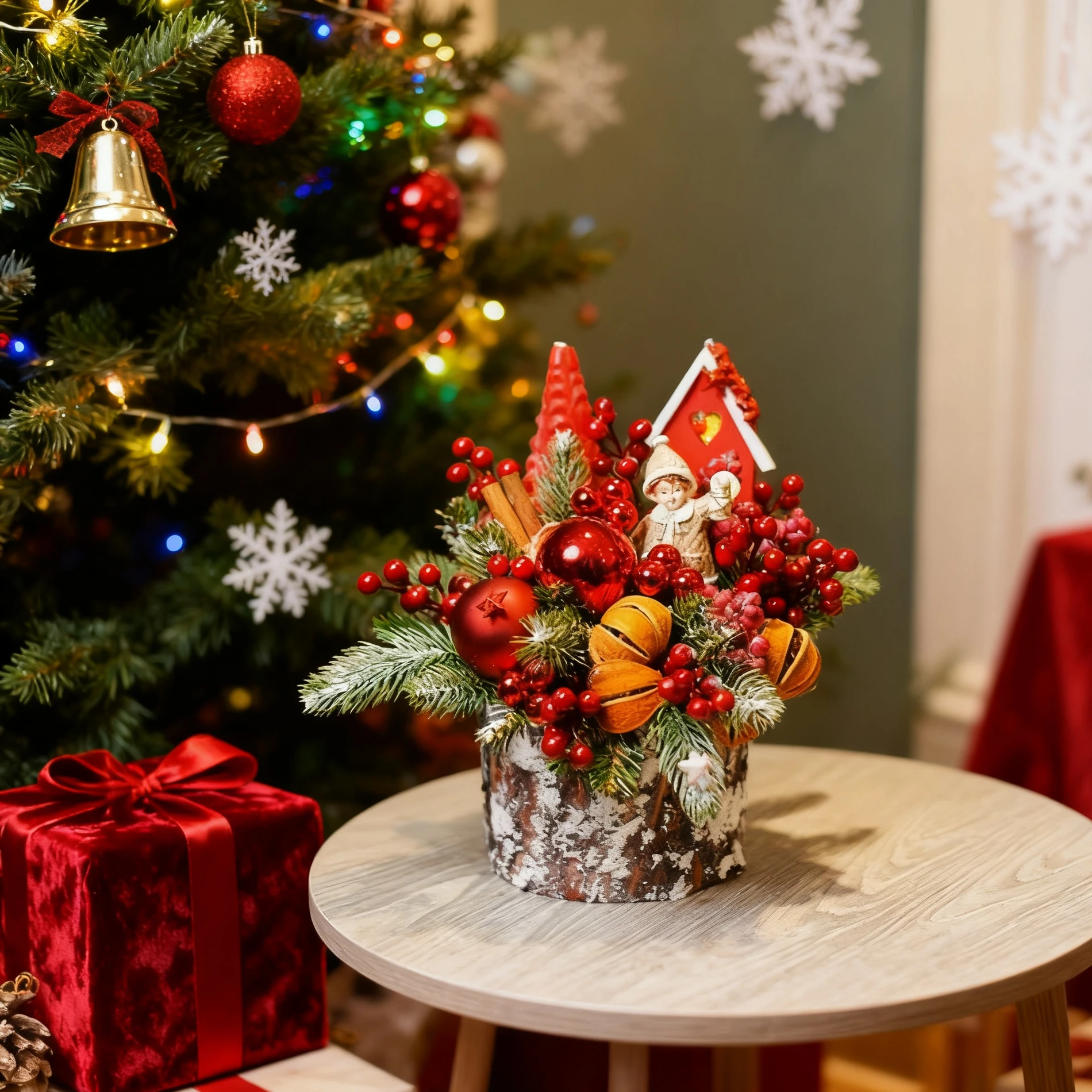 12Pcs Plante Artificielle Houx Petit Fruits Rouge De Noël Maison Chambre Table Décor De Mariage En Plein Air Fleur D'anniversaire de Haute Qualité Cadeaux