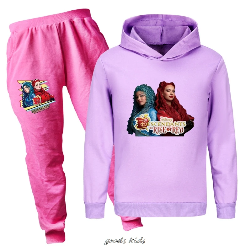 New Descendants 4 Kids Boutique Clothes Hooded Sweat Pants Sets Sweatshirt Autumn Pullover Jacket Hoodie Boys Girls Cothes Gift