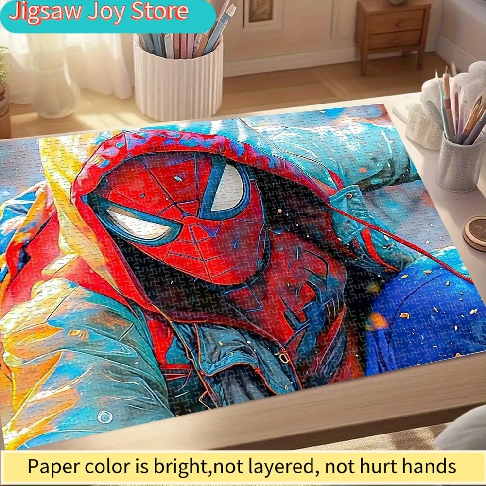 

Пазл «Человек-паук», миниатюрная креативная игрушка для семейных развлечений, изысканное исполнение, декор для дома, идеально подходит для семейного досуга.