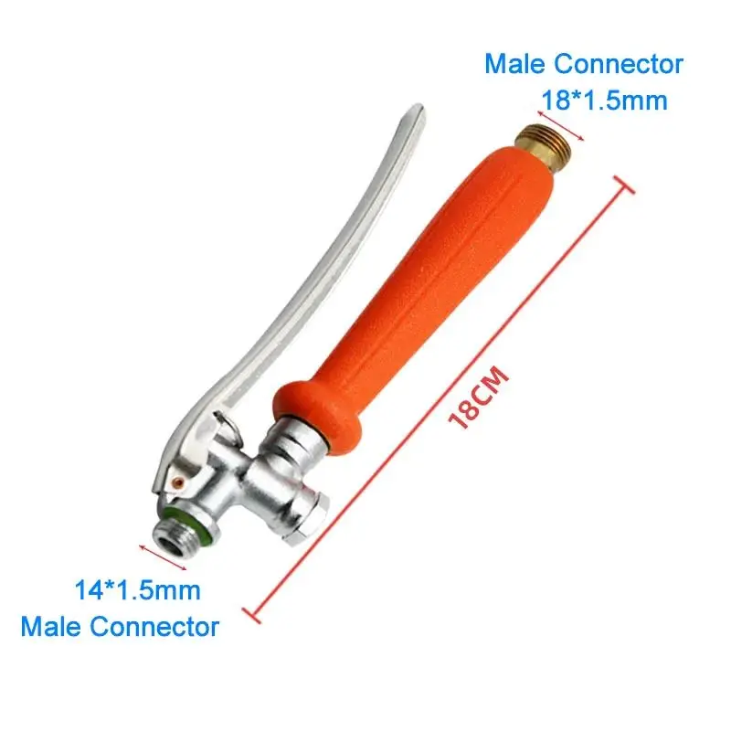 Ogród na zewnątrz metalowy uchwyt opryskiwacza 3 w 1 spust naciśnij przełącznik opryskiwacz złącze miedziane do elektrycznych opryskiwaczy ręcznych