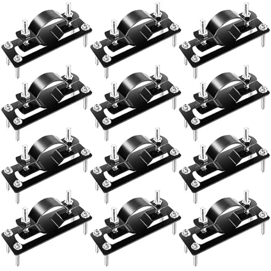 

Кронштейны для деревянных ограждений из стали, адаптеры для сетчатых ограждений, 12 шт.