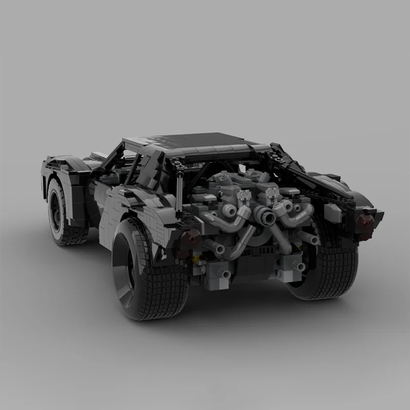 1285 قطعة MOC UCS Batmobile 2022 روبرت باتينسون مات ريفز Batmanes خارقة مركبة لتقوم بها بنفسك نموذج اللبنات هدية عيد ميلاد #4