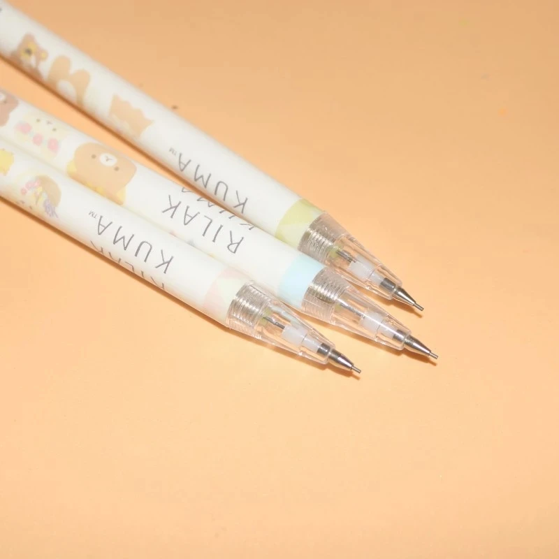 

3Pcs AIHAO 90911 0.5mm Automatic Pencil Kawaii Rilakkuma Plastic Mechanical Pencils For Kids Gifts Student Supplies Stationery