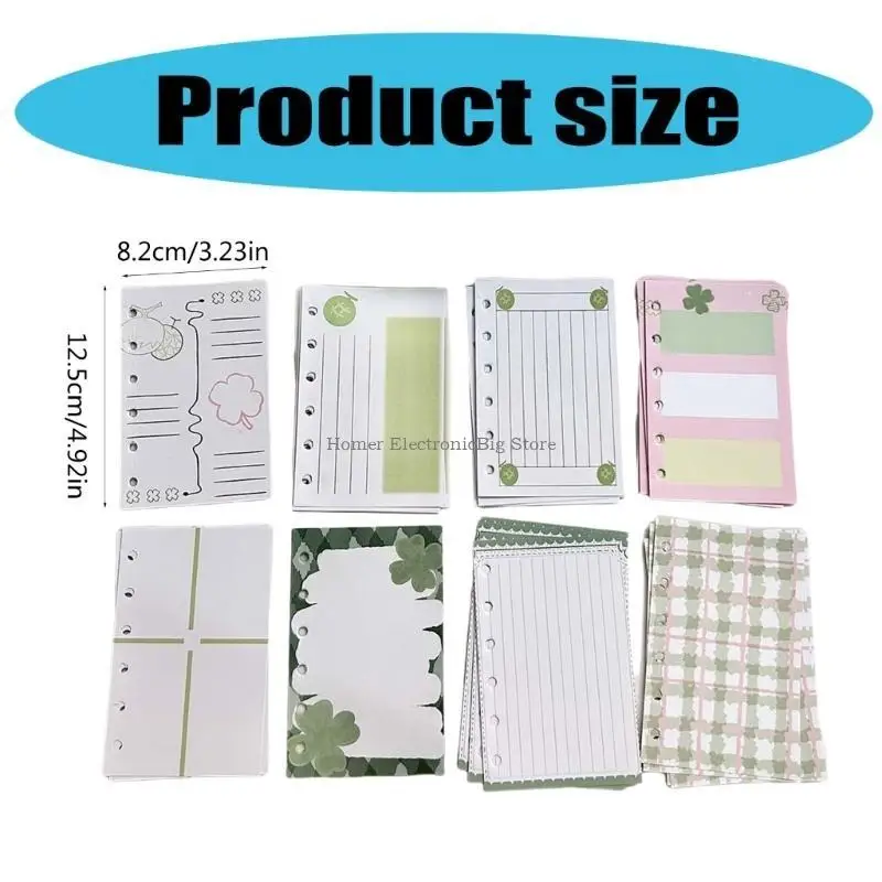 A 7 Loose-Leaf Binder Notebook Clovers Sticker Storage Book Sticker Organizers