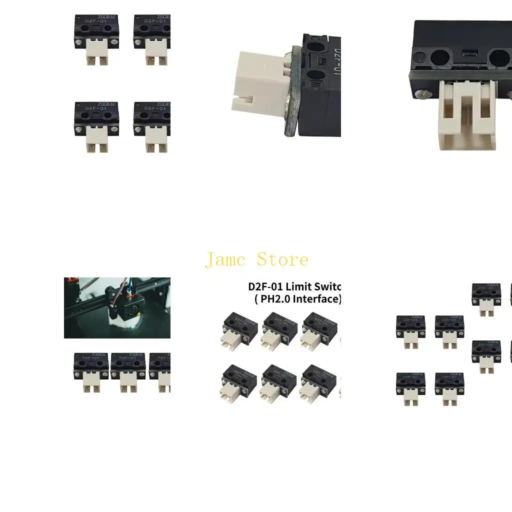 

LX0B ERCF V2 Endstop D2F-01 ABS Limit Switches PH2.0 Interfaces for 3D Printing