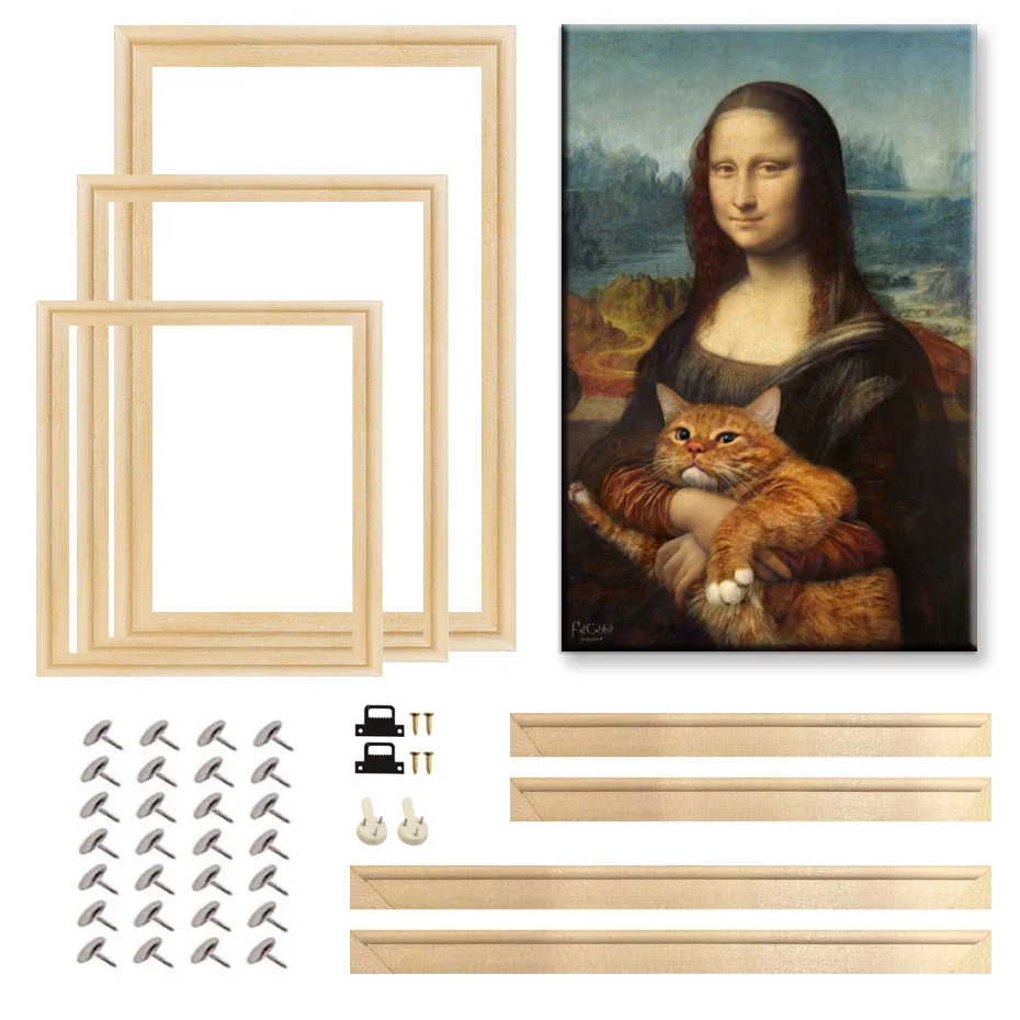 Marco de pintura de madera Natural de 65x95 70x100cm para pared, marco de lienzo, marco de pintura de diamante, imagen, póster, marco de pared, decoración del hogar