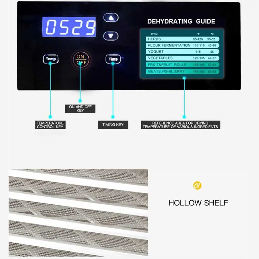 220V 110V ST-05 Dry Fruit Machine Food Dehydration Dryer Fruit Dryer Commercial Stainless Steel Food Dryer Dried