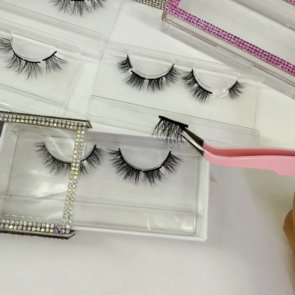 クラスターまつげ卸売ラッシュクラスタープライベートラベルバンドセグメントまつげDIYラッシュミンクまつげ