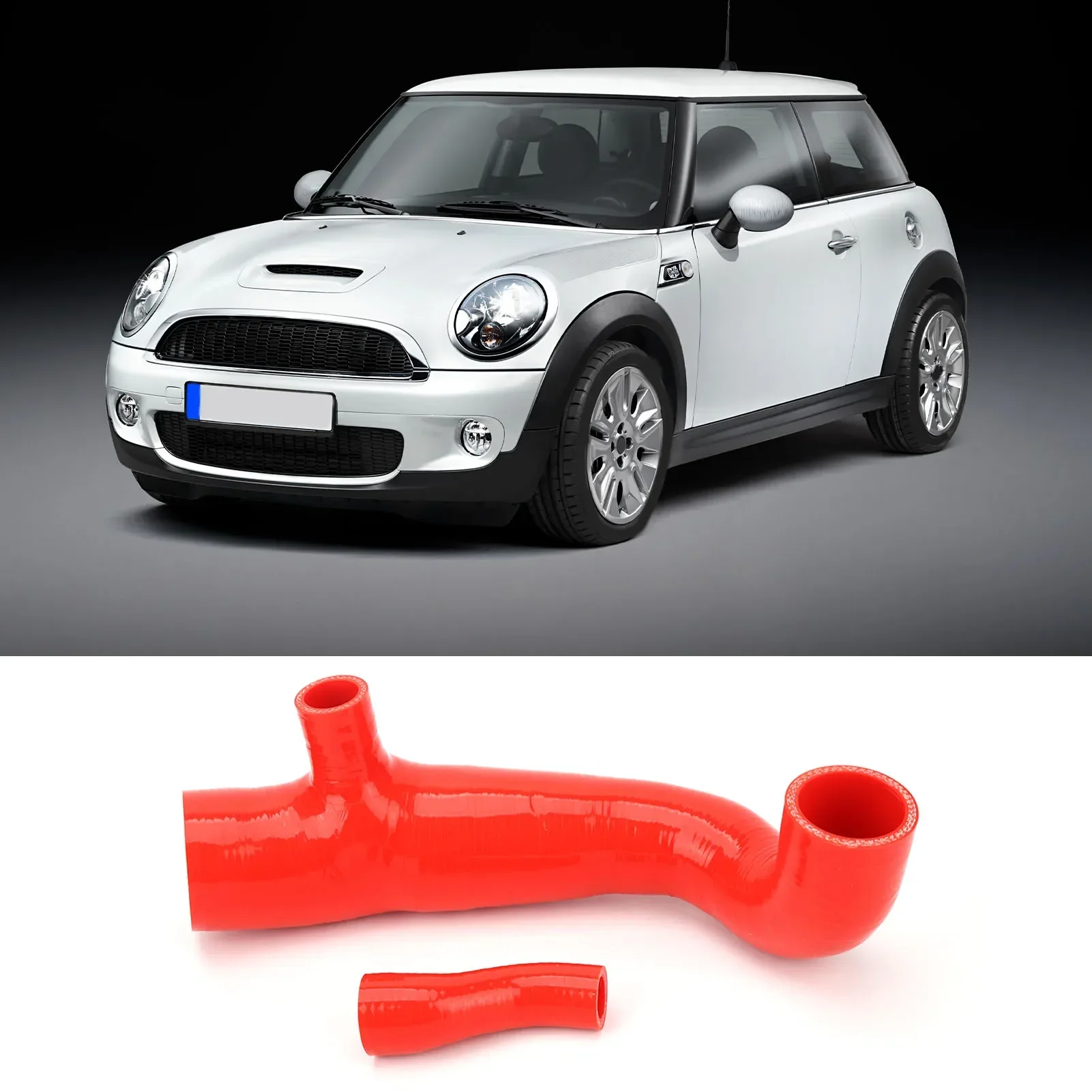 Silicone Air Filter Upper Intake Duct Hose Fit for Mini Cooper S R55 R56 R57  2007-2010 Pre-LCI 1.6L N14 Engine