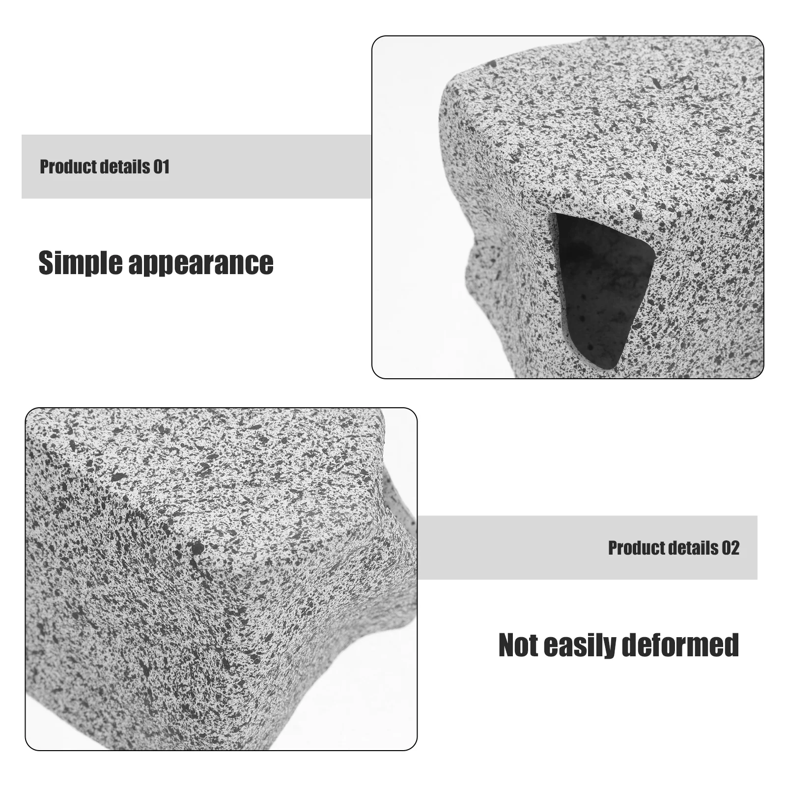 Aquarium Rock Decorations Purple Sand Stackable Fish Tank Shelter Reptile Cave Decor Shrimp Hiding Spot Betta Fish