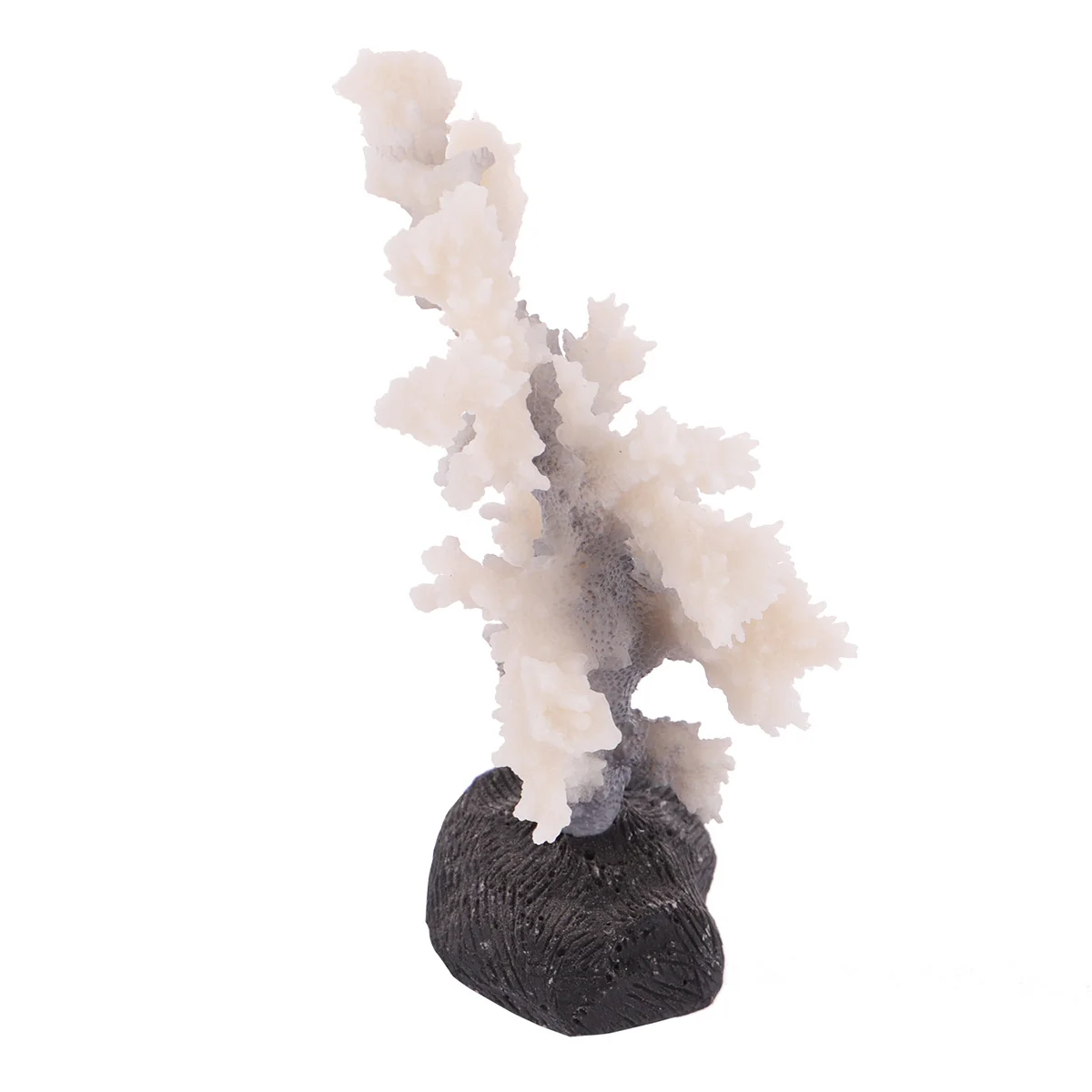 

Artificial Coral Fish Tank Plant Grey Plastic Aquarium Decor Durable Lifelike Coral Ornament Natural Underwater Landscape