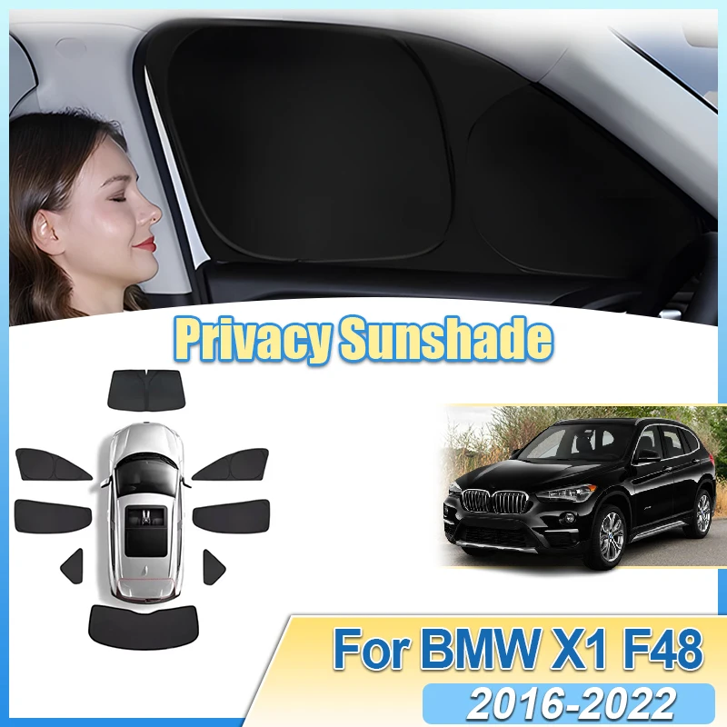 

Для BMW X1 F48 2016-2022 анти-УФ автомобильный солнцезащитный козырек от солнца, боковое окно, лобовое стекло, полное покрытие, инструменты, щиток для конфиденциальности, козырек, автоаксессуары