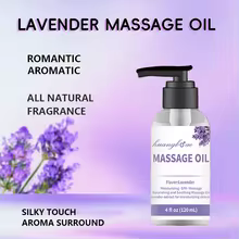Lavender Massage Oil for Calming, Soothing and Relaxing Muscles Massage Oil for Massage Ideal Body Oil for Skin Moisturizing