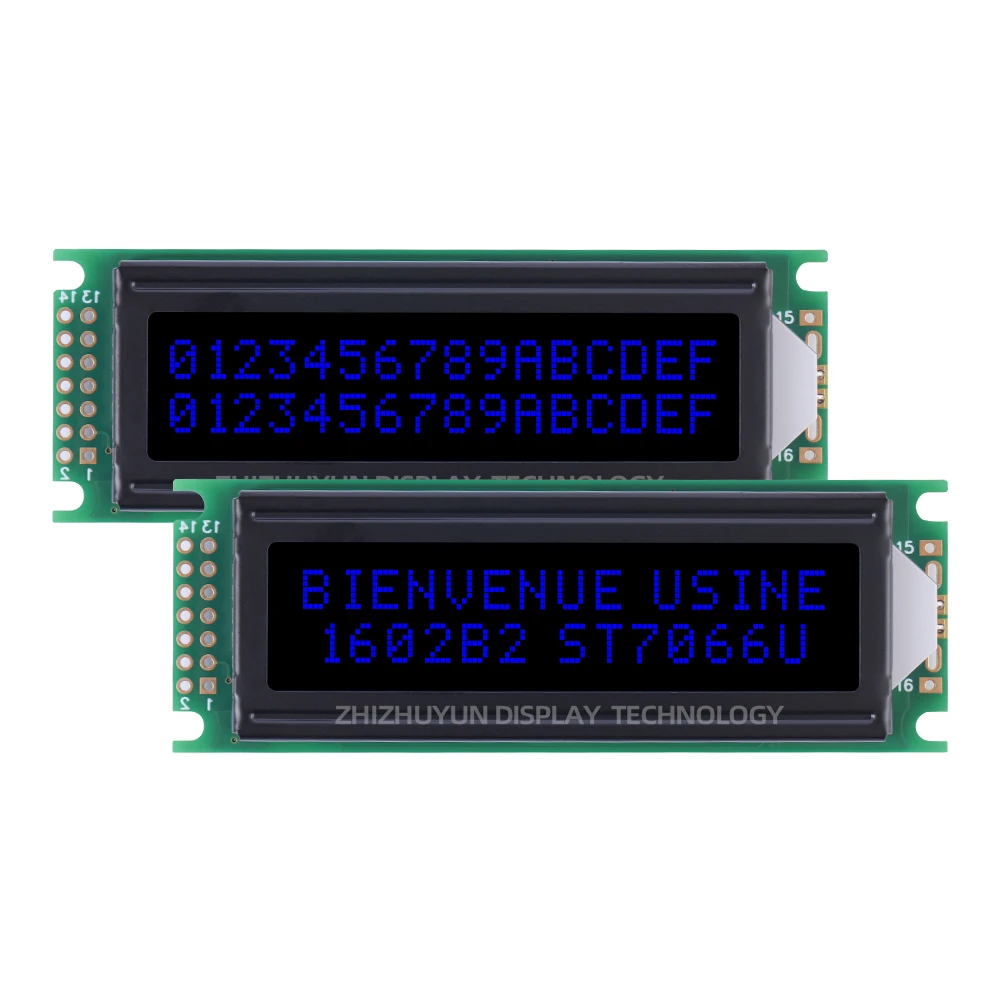 Lcd1602b2 Europese Karakter Scherm Btn Zwarte Film Rood Dual Row Interface Module 16*2 Cob Lcd Module Meertalige Module