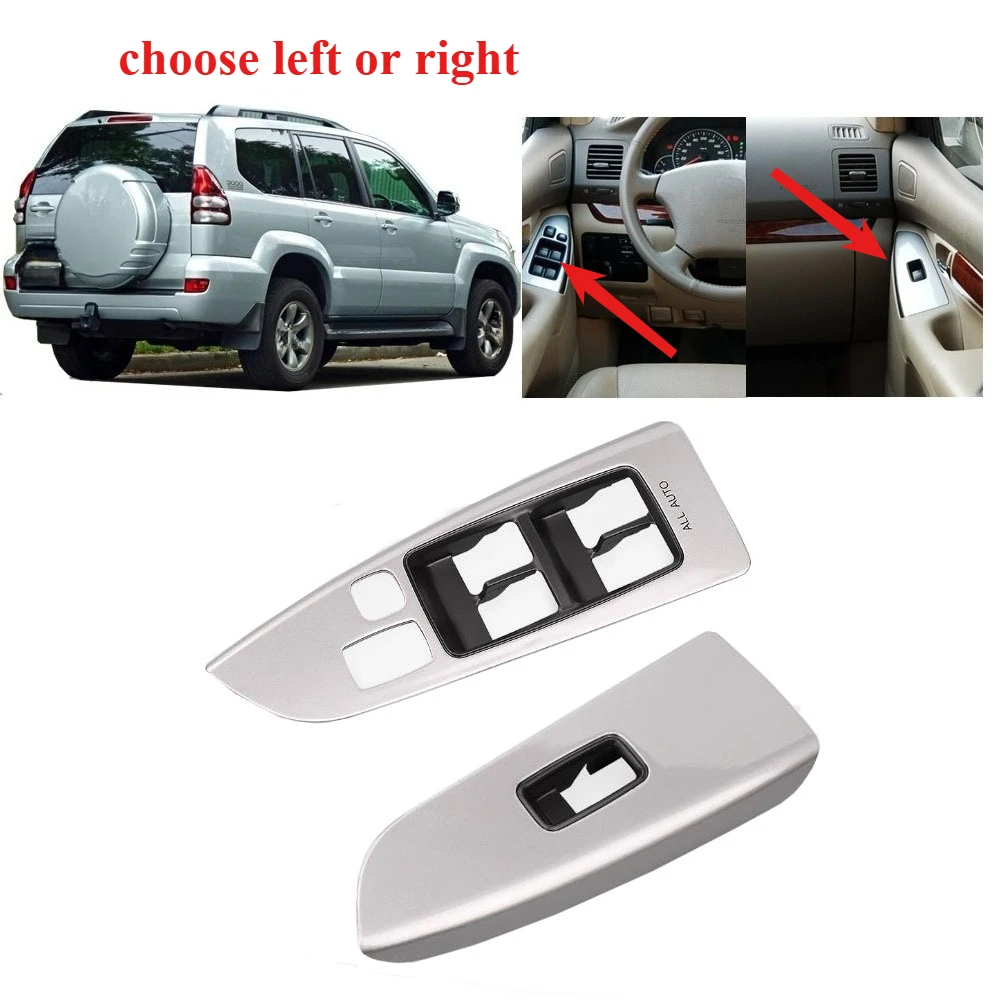 

1 Piece Windows Switch Cover for Land Cruiser Prado 120 LC120 2003-2009 Door Decoration Plate for Land Cruiser Prado LC120