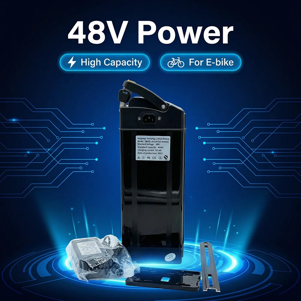 48V Haiba lithium battery, suitable for electric bicycles, suitable for motor power of 250-800w, universal 20Ah/30Ah40Ah