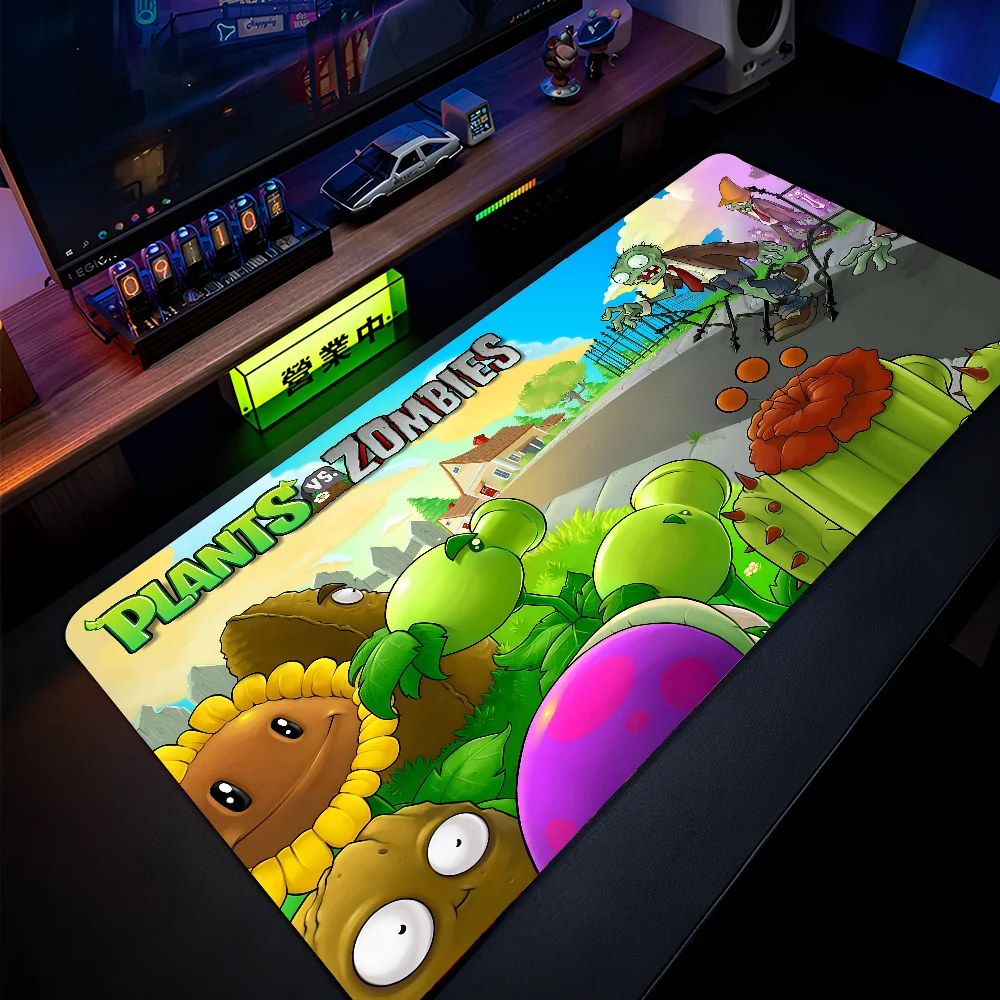 HD P-Plants Vs Z- Zombies Mousepad Large Gaming Mouse Pad LockEdge Thickened Computer Keyboard Table Desk Mat