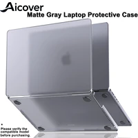 Funda para MacBook Pro de 14 pulgadas M5 M4 M3 M2 M1 Pro/Max 2025-2021, cubierta protectora rígida mate gris para MacBook Air/Pro