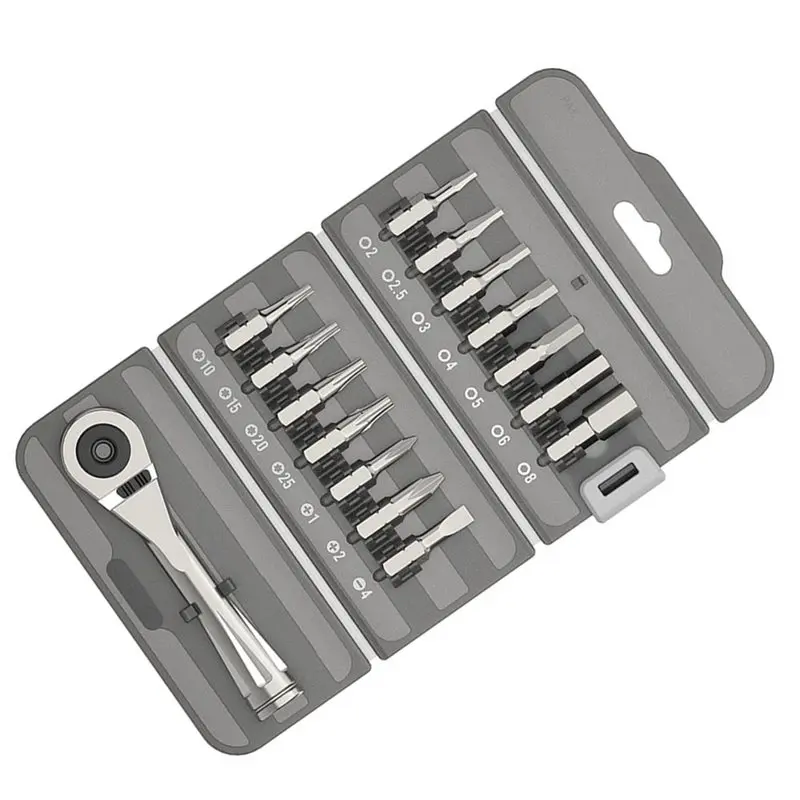 A74E-Screwdriver Car Accessories Kit Multifunctional Screwdriver Set Foldable Detachable Tools Screwdriver Tips For Home Repair