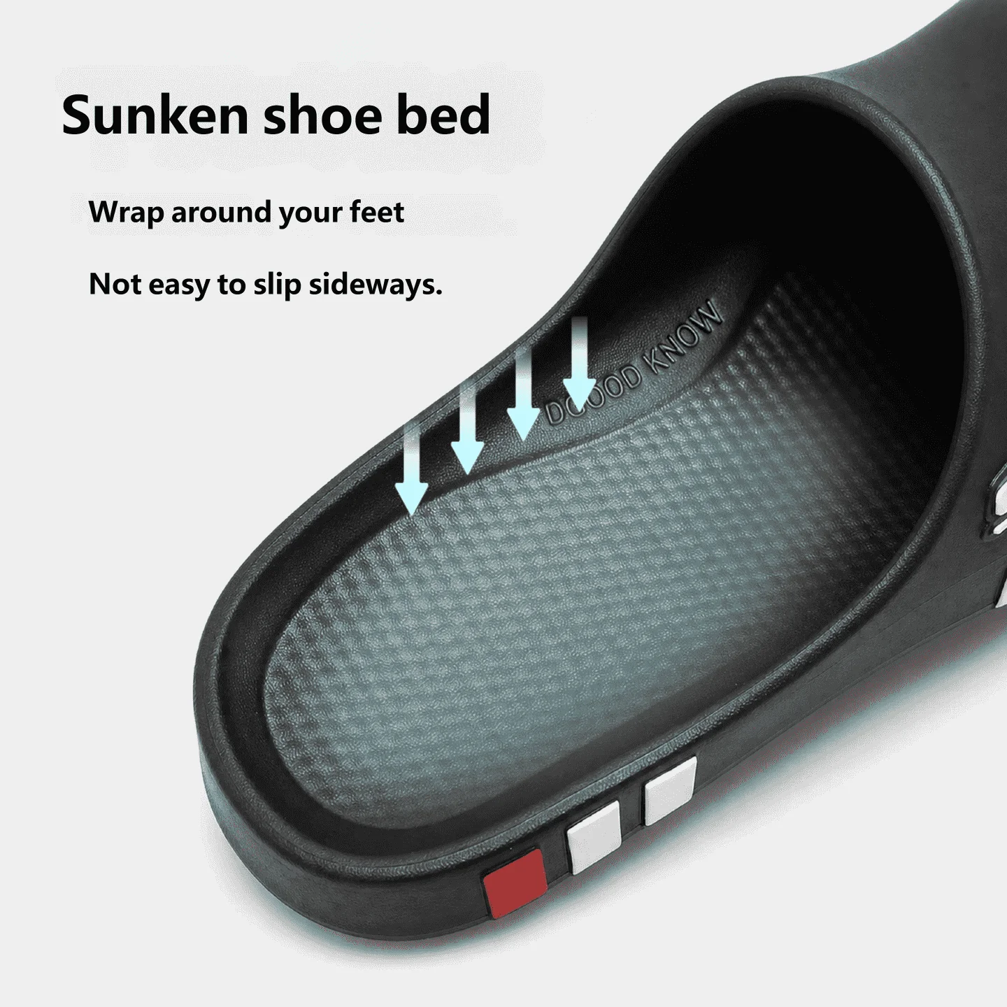 Men Sport Slide Slippers Non-slip Tire Texture Sole EVA Casual Sandals Lightweight Outdoor Bathroom Fashion Slippers