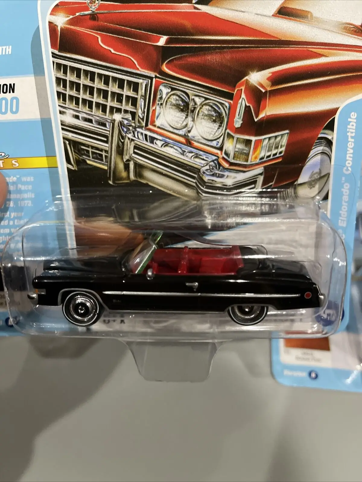 Johnny Lightning 1/64 JL B5 1973 Eldorado Convertible Gloss Black Die-cast Alloy Car Model Gold Medal Collection