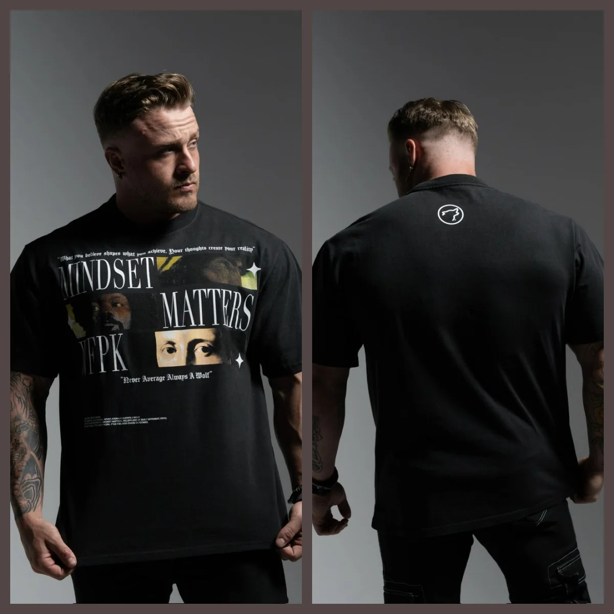 2026 Core _MINDSET MATTERS_ Graphic T-Shirt GYM Daily Fitness Can Wear Cotton T-shirt To Absorb Sweat and Breathe