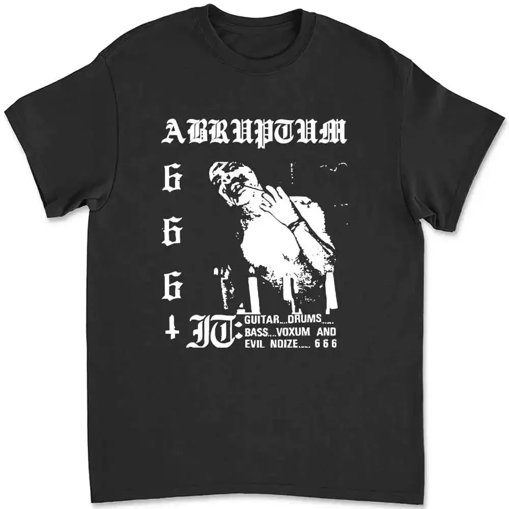 Abruptum T Shirt Black Metal Melodic Death Horror Movie Dsbm Vampire Nwobhm Z4O4