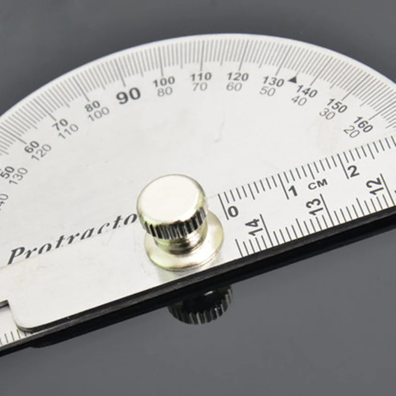 Professional Stainless Steel Protractor Angle Finder 180 Degree Adjustable Woodworking Measurement Protractor Ruler Caliper