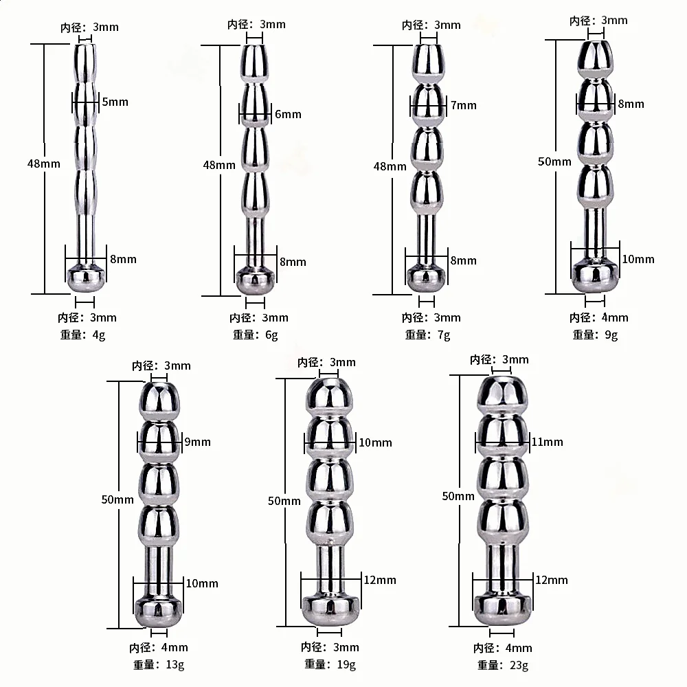Hollow Metal Penis Plug Urethra Catheter Urethral Sound Dilator Masturbator Sex Toys Urethtra Dilator Ejaculation Delay Sounding