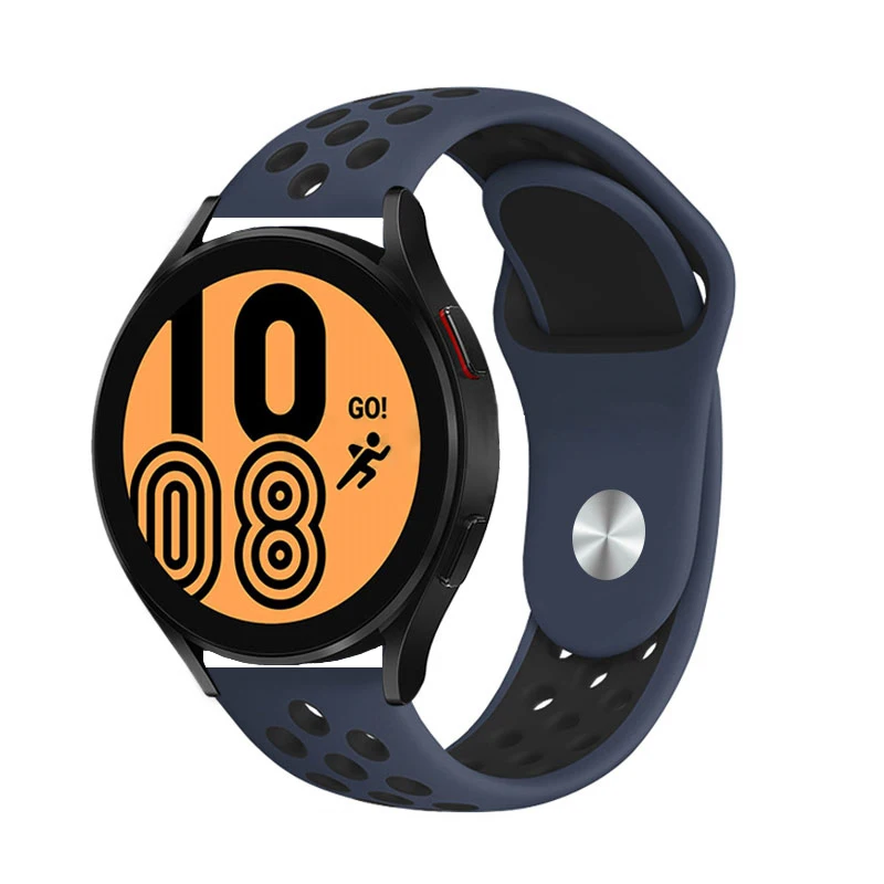 Cinturino in silicone da 20mm/22mm per Samsung Galaxy Watch 5/4 44mm 40mm classico 46mm 42mm attivo 2/Gear 3 braccialetto Huawei Watch GT2 cinturino